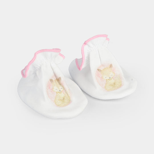 Soft Cotton Baby Booties | 0-6M