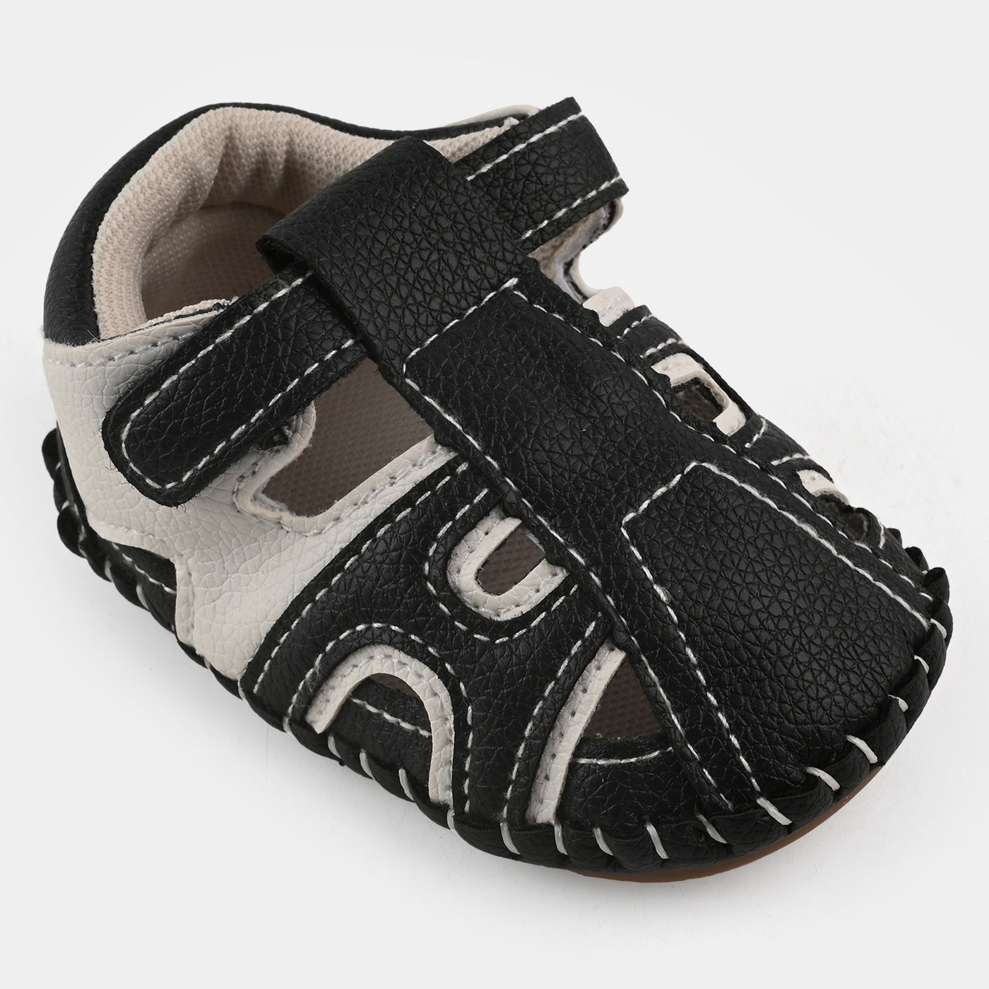 Baby Boys Shoes E65-Black/White