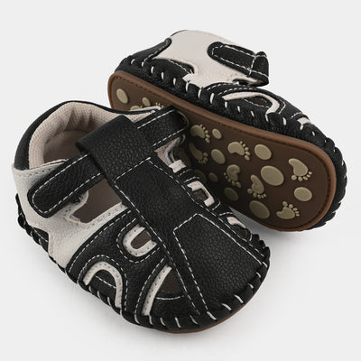 Baby Boys Shoes E65-Black/White