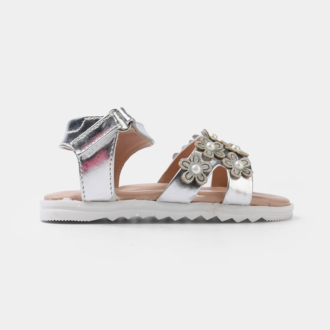 Girls Sandal 456-142-SILVER