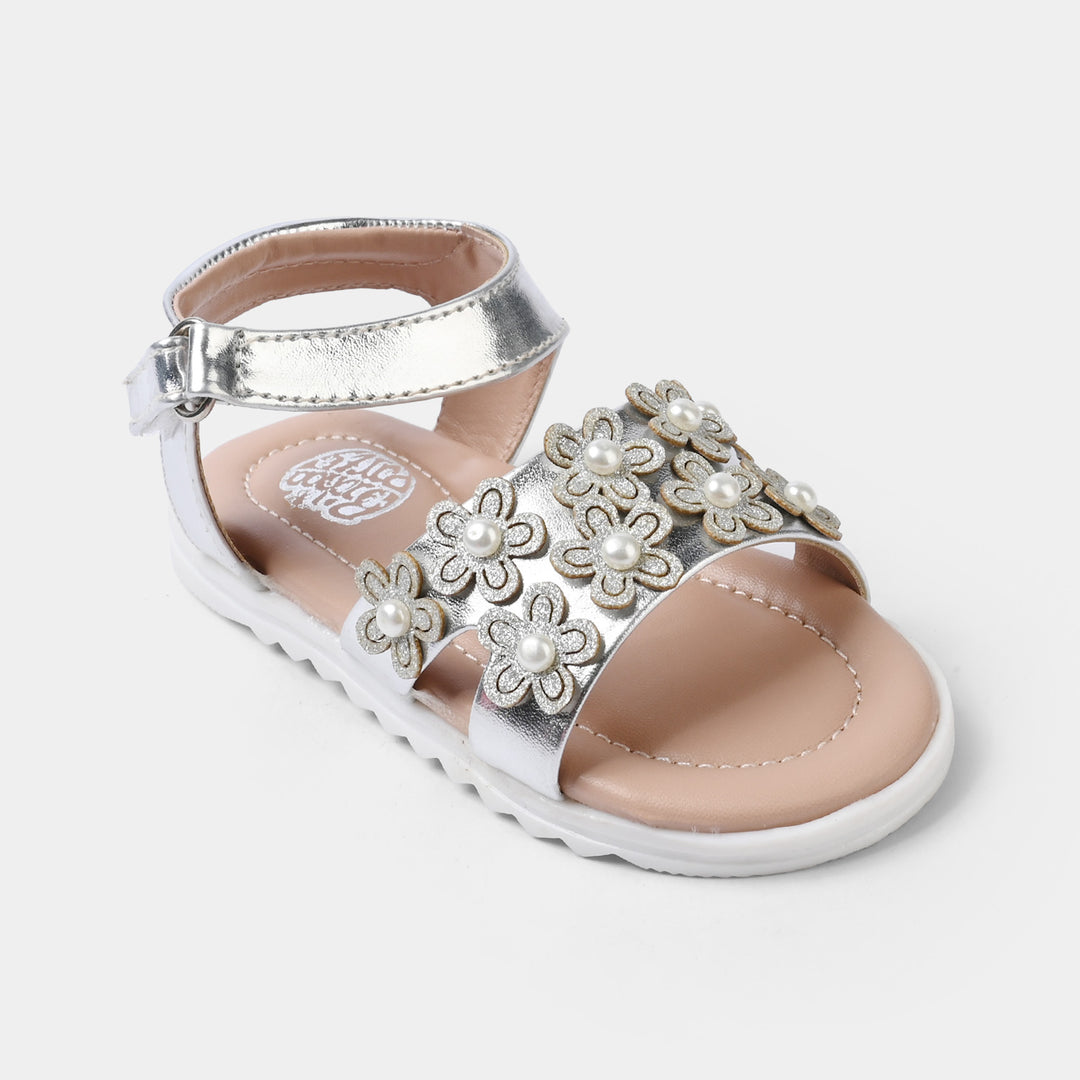 Girls Sandal 456-142-SILVER