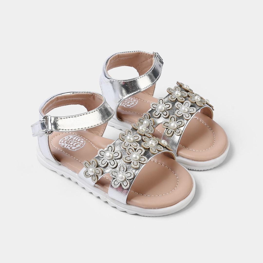 Girls Sandal 456-142-SILVER