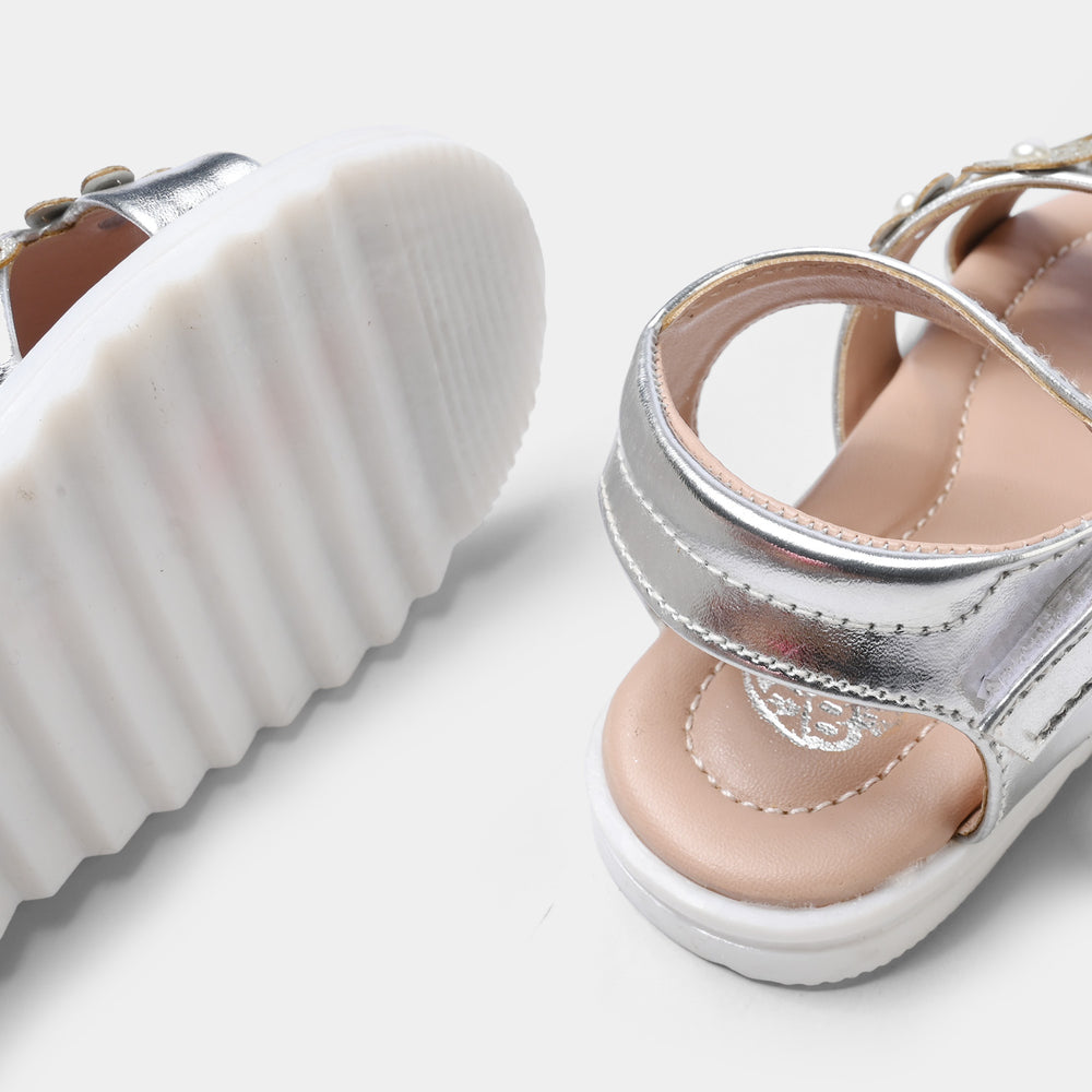 Girls Sandal 456-142-SILVER