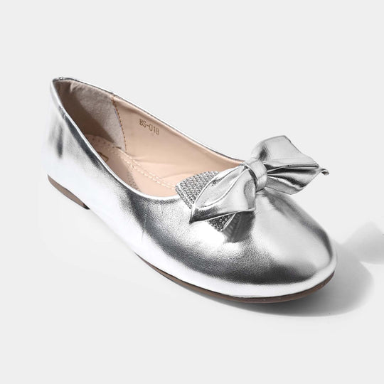 Girls Pumps BS-018-SILVER