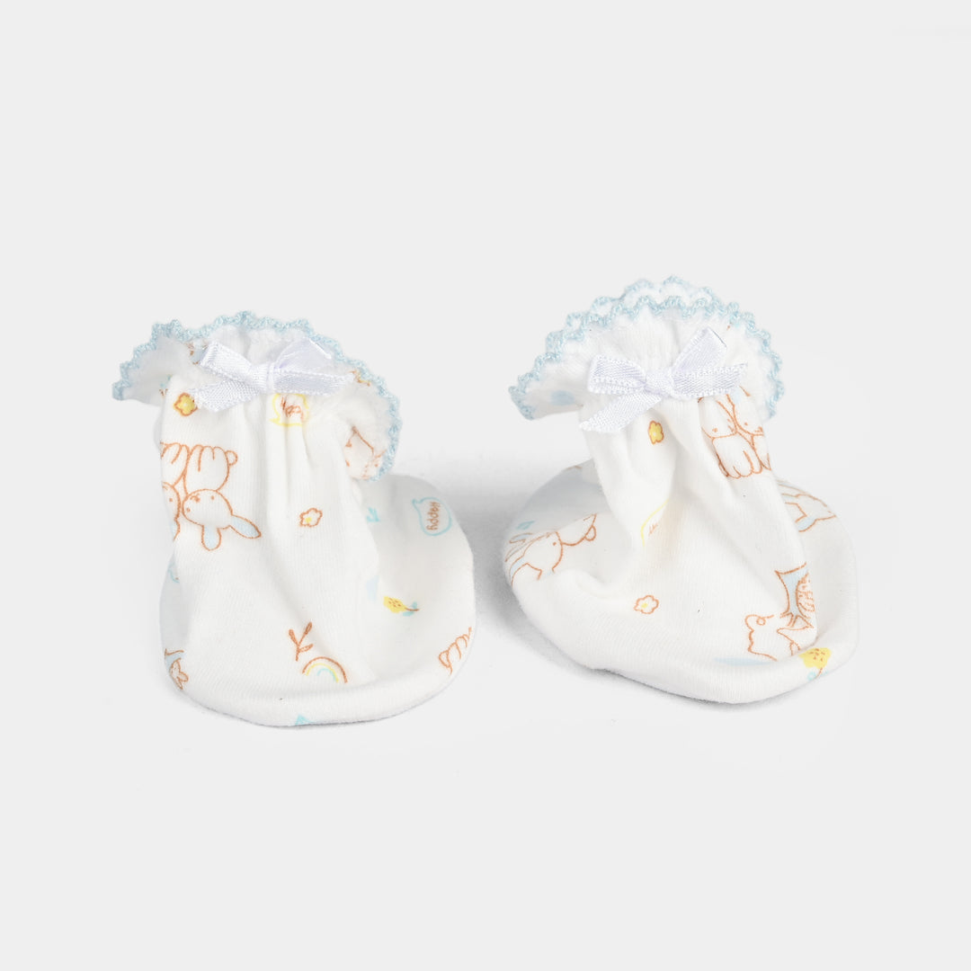 Soft Cotton Baby Booties | 6-12M