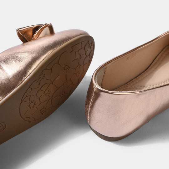 Girls Pumps BS-018-CHAMPAGNE