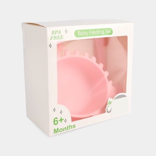 Silicone Baby Feeding Set with Bowl & Spoon