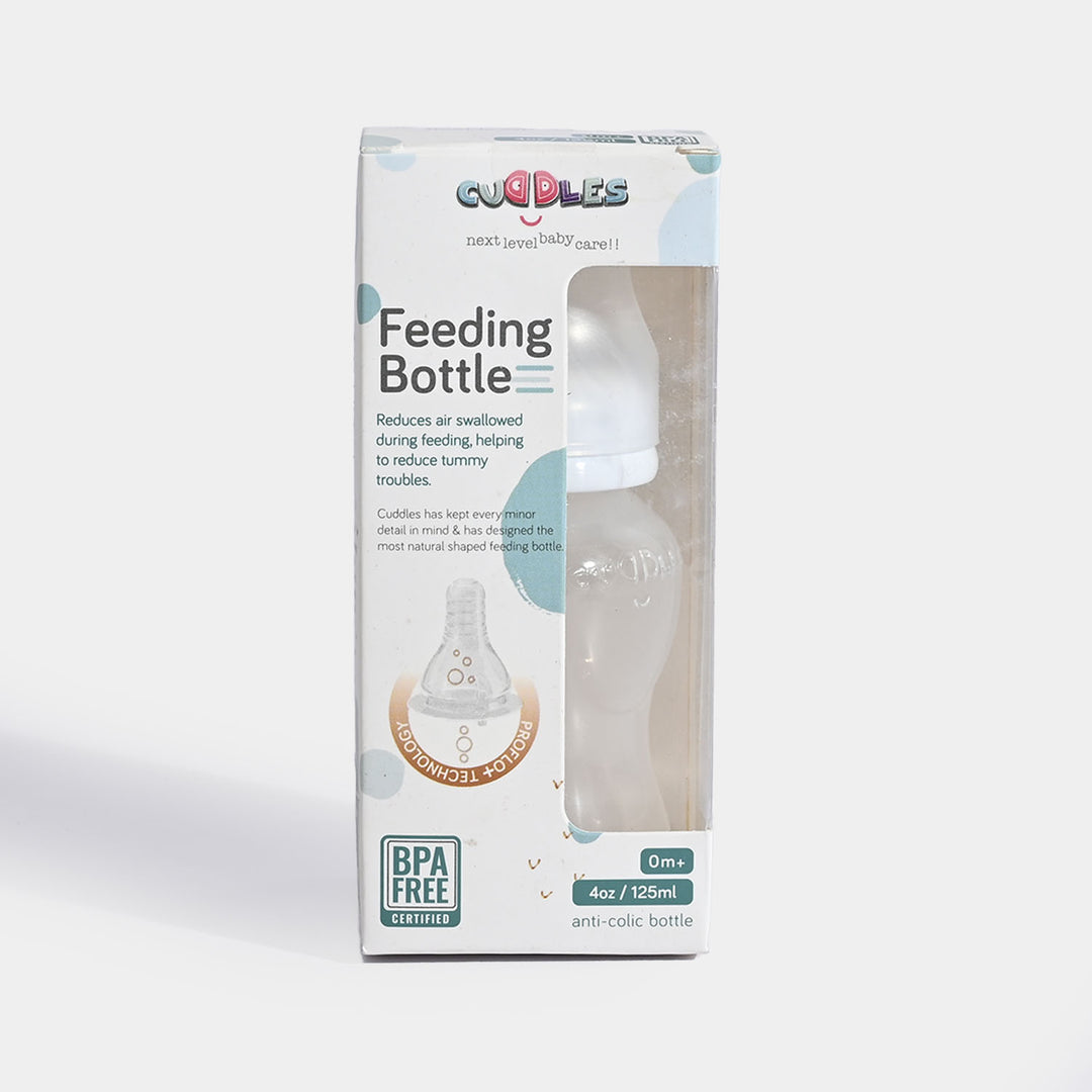 Cuddles Feeding Bottle 125ML | White