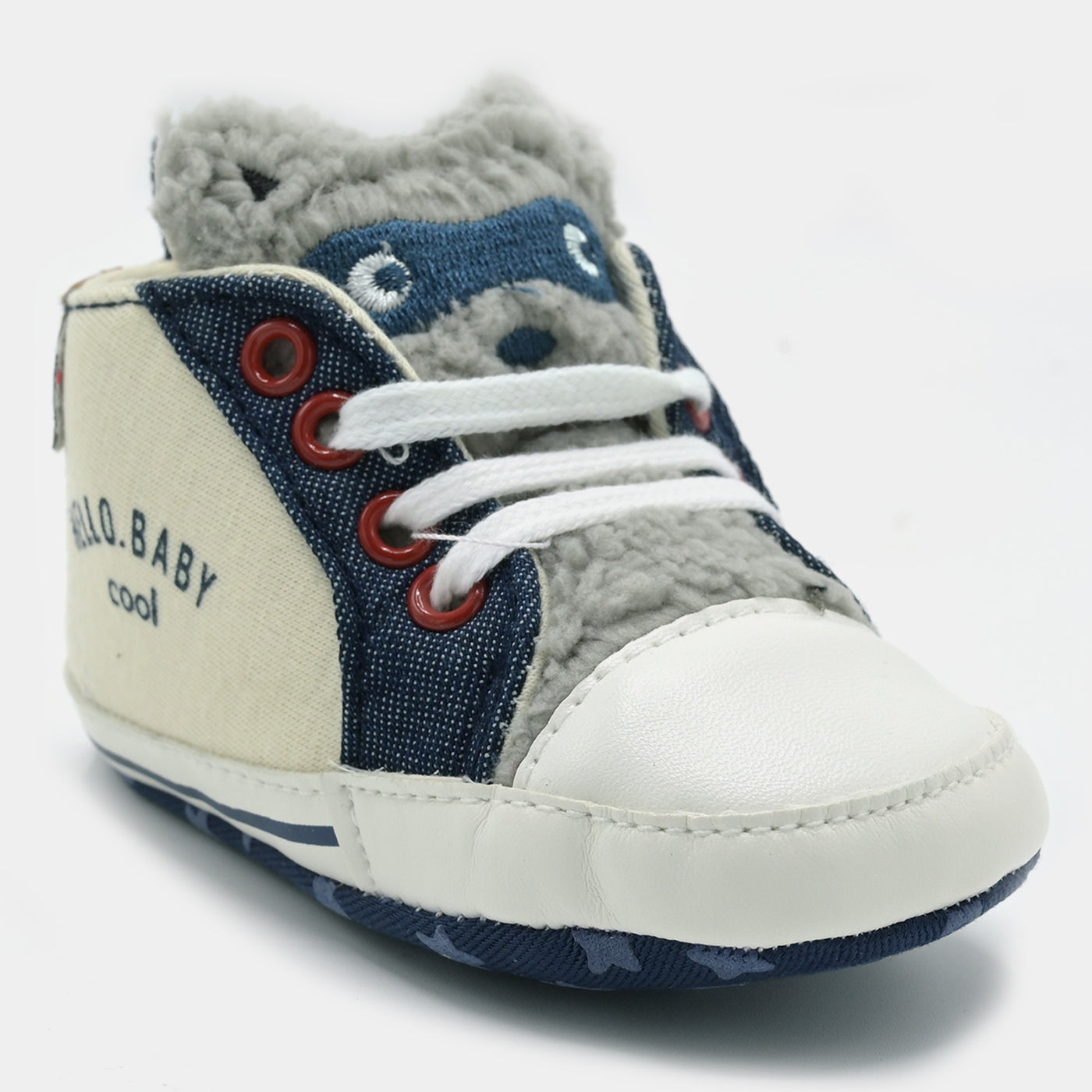 Baby Boy Shoes -Gray/White