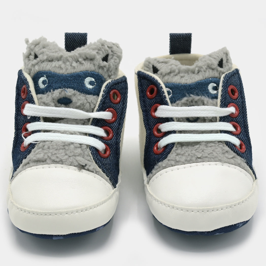 Baby Boy Shoes -Gray/White