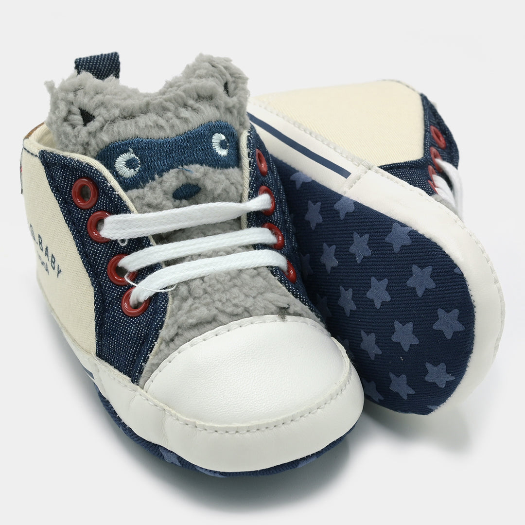 Baby Boy Shoes -Gray/White