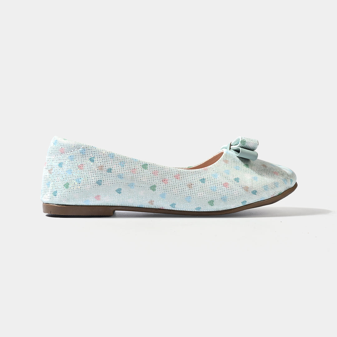 Girls Pumps 11-146-Sea Green