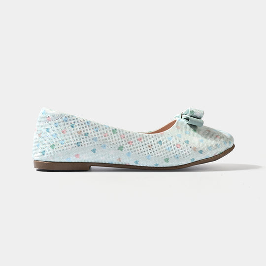 Girls Pumps 11-146-Sea Green