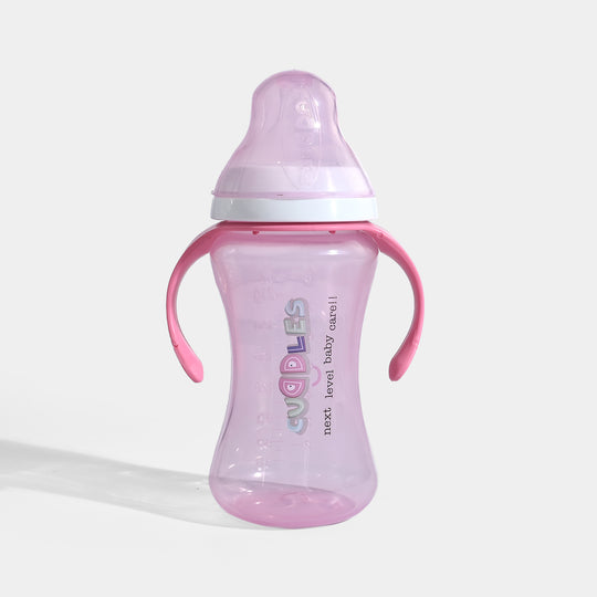 Cuddles Feeder Bottle 260Ml Pink