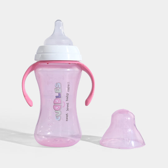 Cuddles Feeder Bottle 260Ml Pink