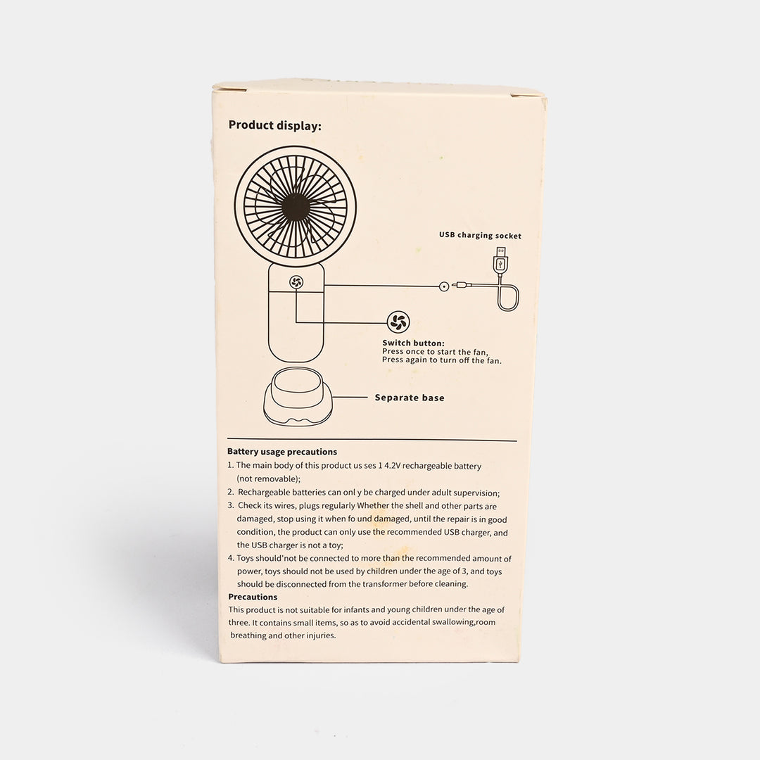 Rechargeable Mini Handheld Fan