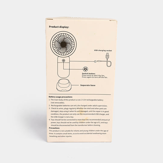 Rechargeable Mini Handheld Fan