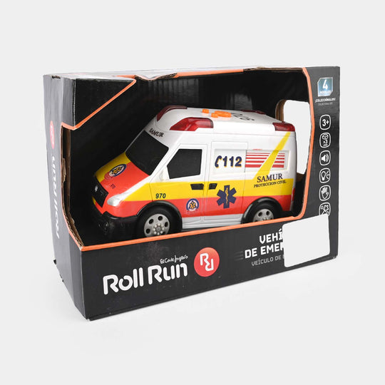 Emergency Vehicle Toy with Light and Sount for Kids