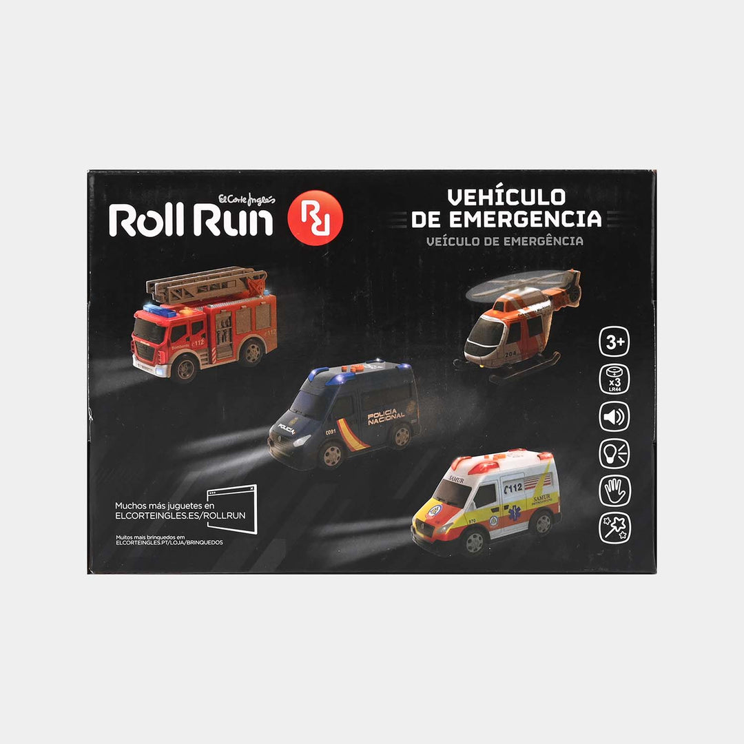 Emergency Vehicle Toy with Light and Sount for Kids