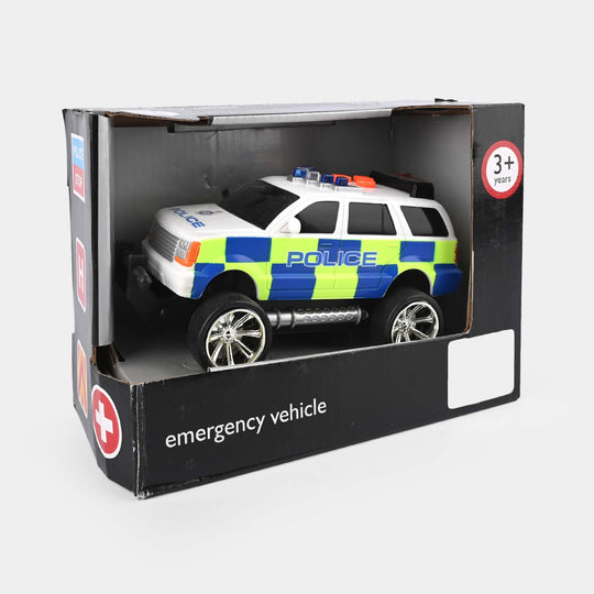 Police Vehicle Car with Light & Sound for Kids