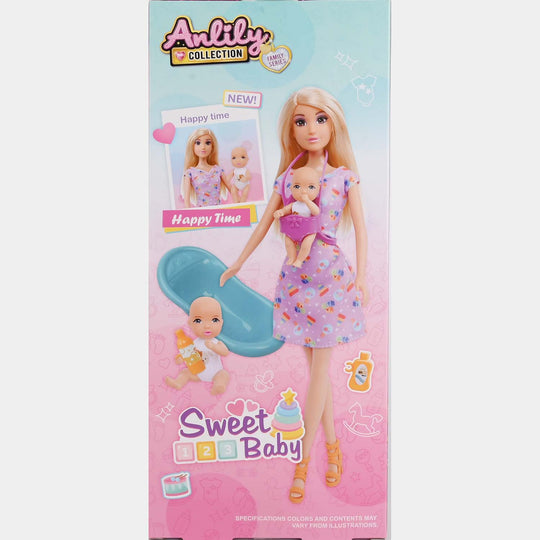 11.5" Lovely Fashion Doll with Accessories Set