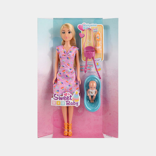 11.5" Lovely Fashion Doll with Accessories Set