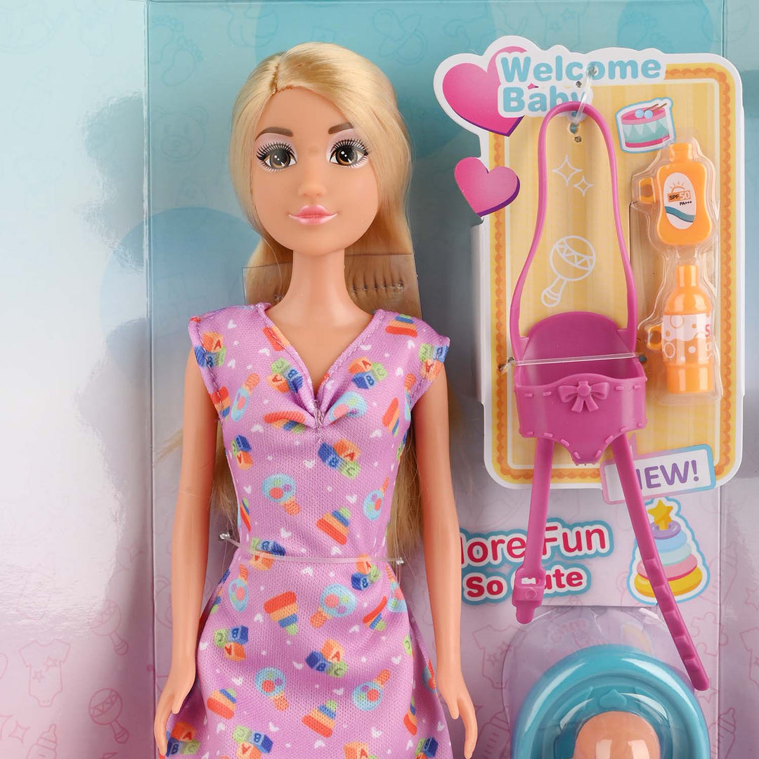 11.5" Lovely Fashion Doll with Accessories Set