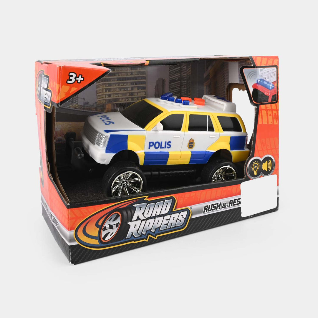 Rush & Rescue Vehicle Toy with Light and Sound for Kids