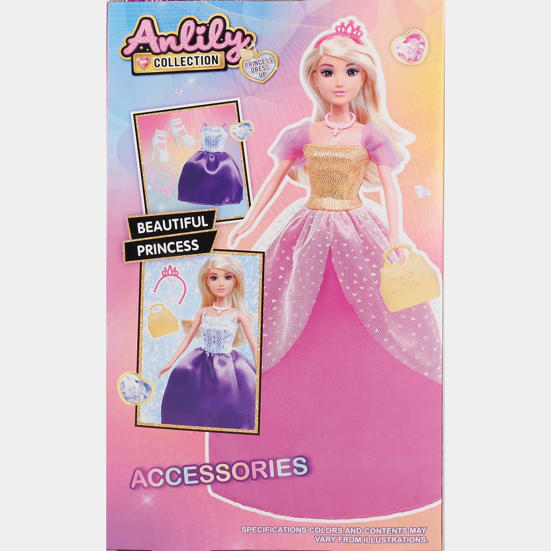 11.5" Lovely Fashion Doll with Accessories Set