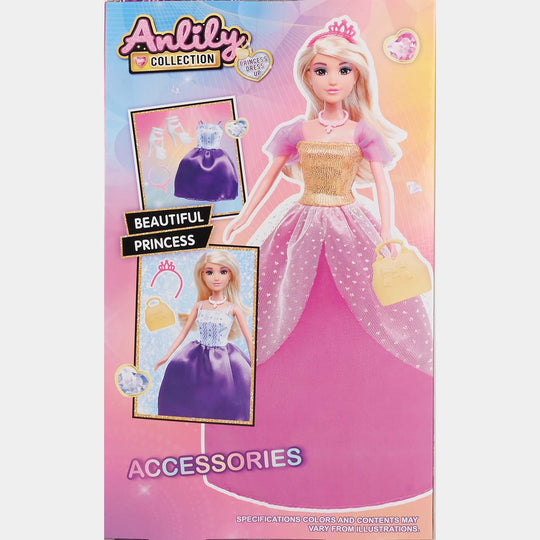 11.5" Lovely Fashion Doll with Accessories Set
