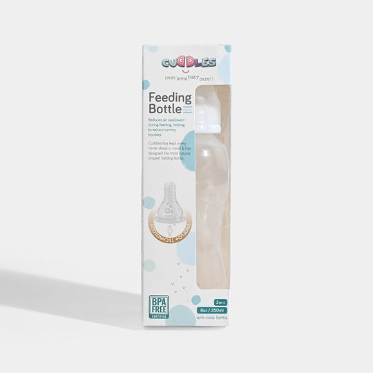 Cuddles Feeding Bottle 250ML - White