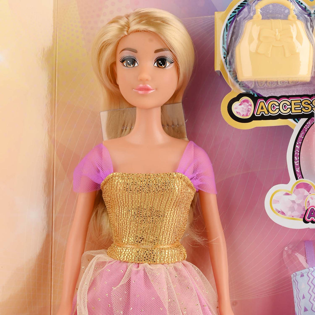 11.5" Lovely Fashion Doll with Accessories Set