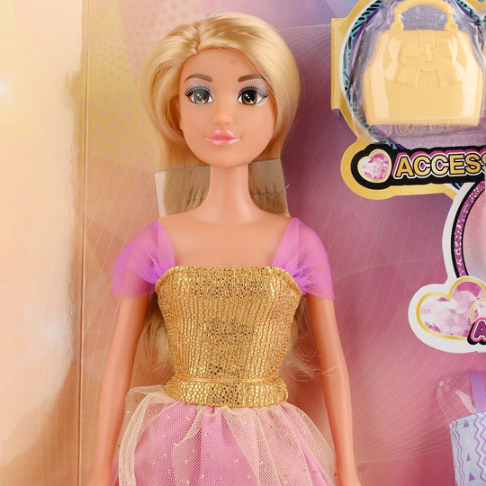 11.5" Lovely Fashion Doll with Accessories Set