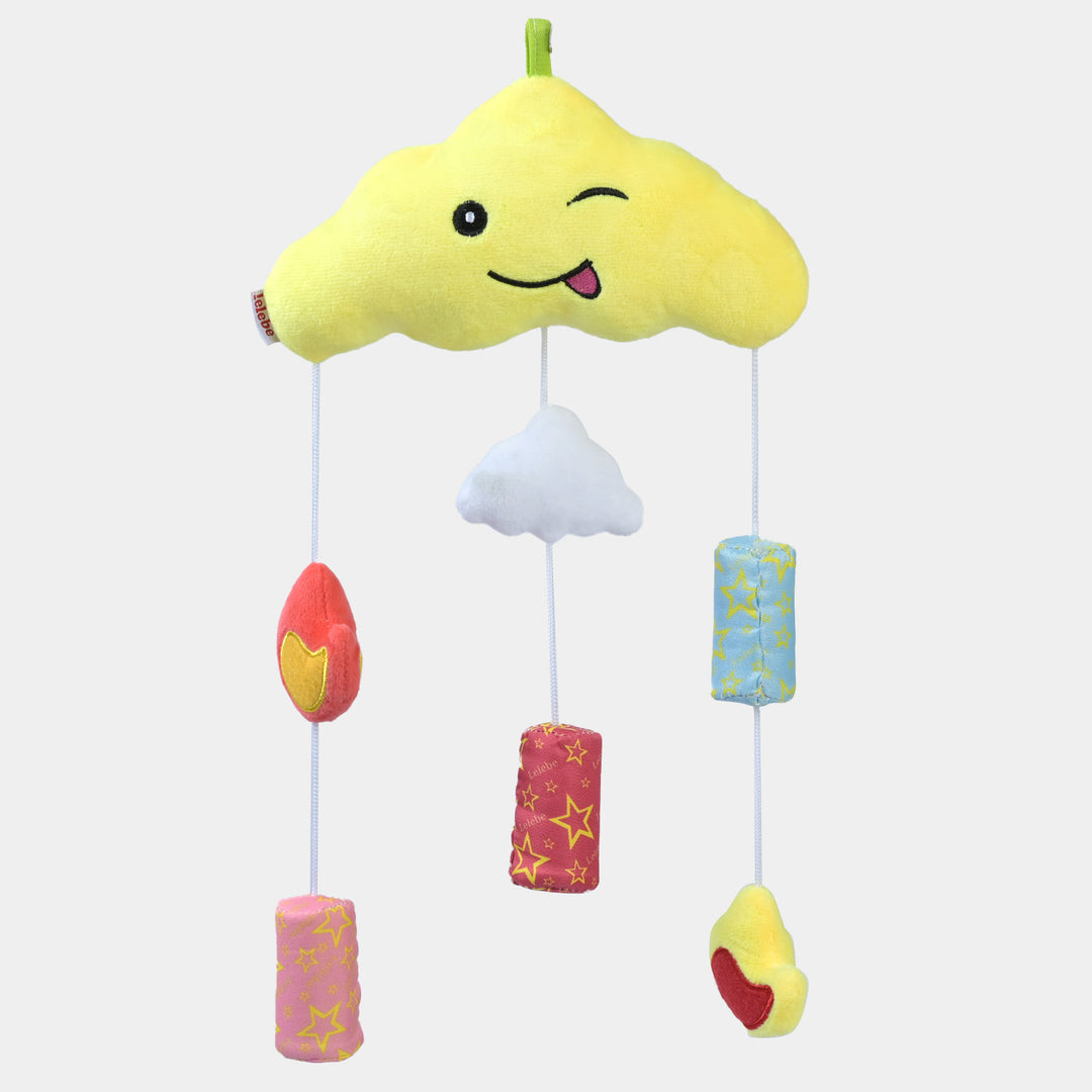 Cloud/Moon Wind Bell Rattle | Cloud Yellow