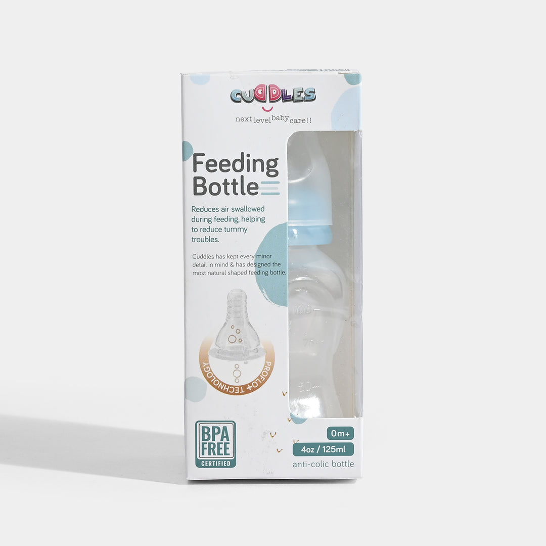 Cuddles Feeding Bottle Basic 125ML - Blue
