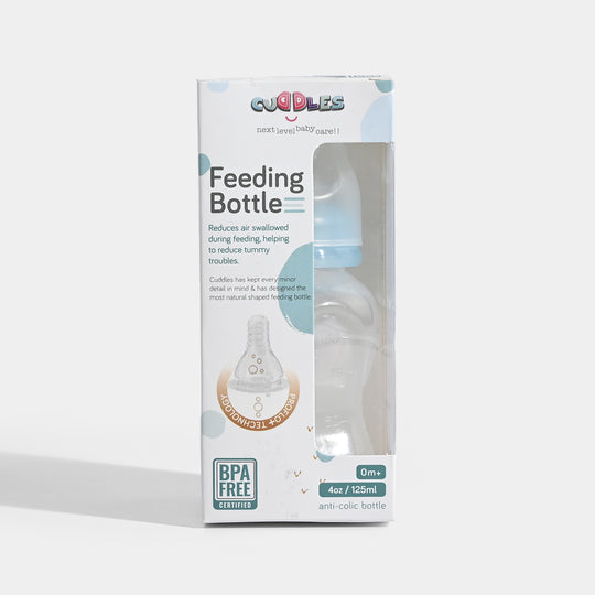 Cuddles Feeding Bottle Basic 125ML - Blue