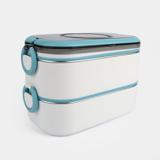 Stainless Steel 2-Layer Lunch Box for Kids
