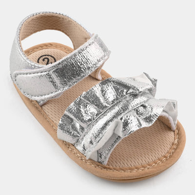 Baby Girls Shoes C-825-SILVER