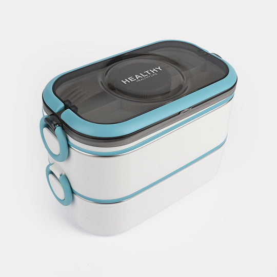 Stainless Steel 2-Layer Lunch Box for Kids