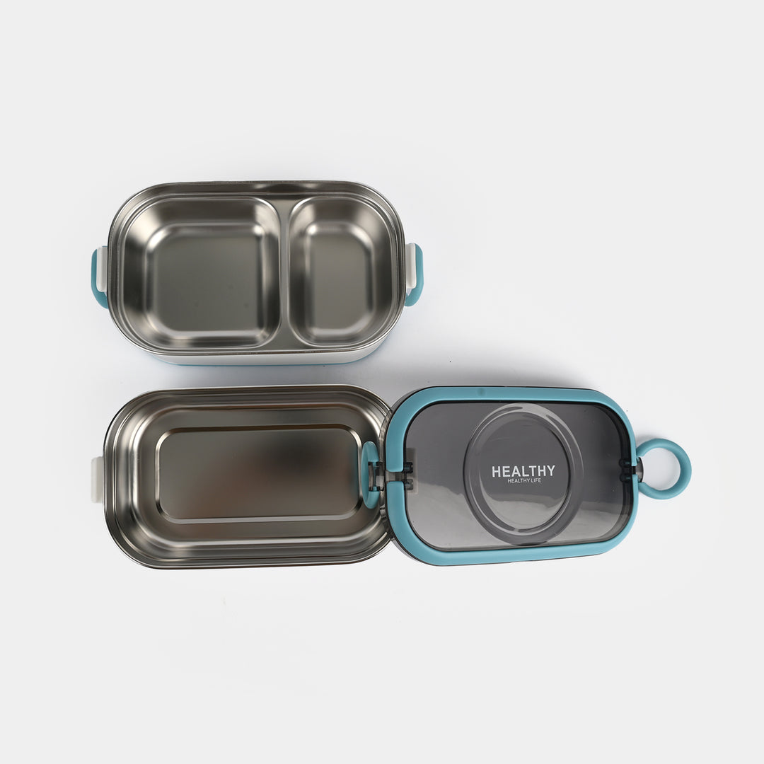Stainless Steel 2-Layer Lunch Box for Kids