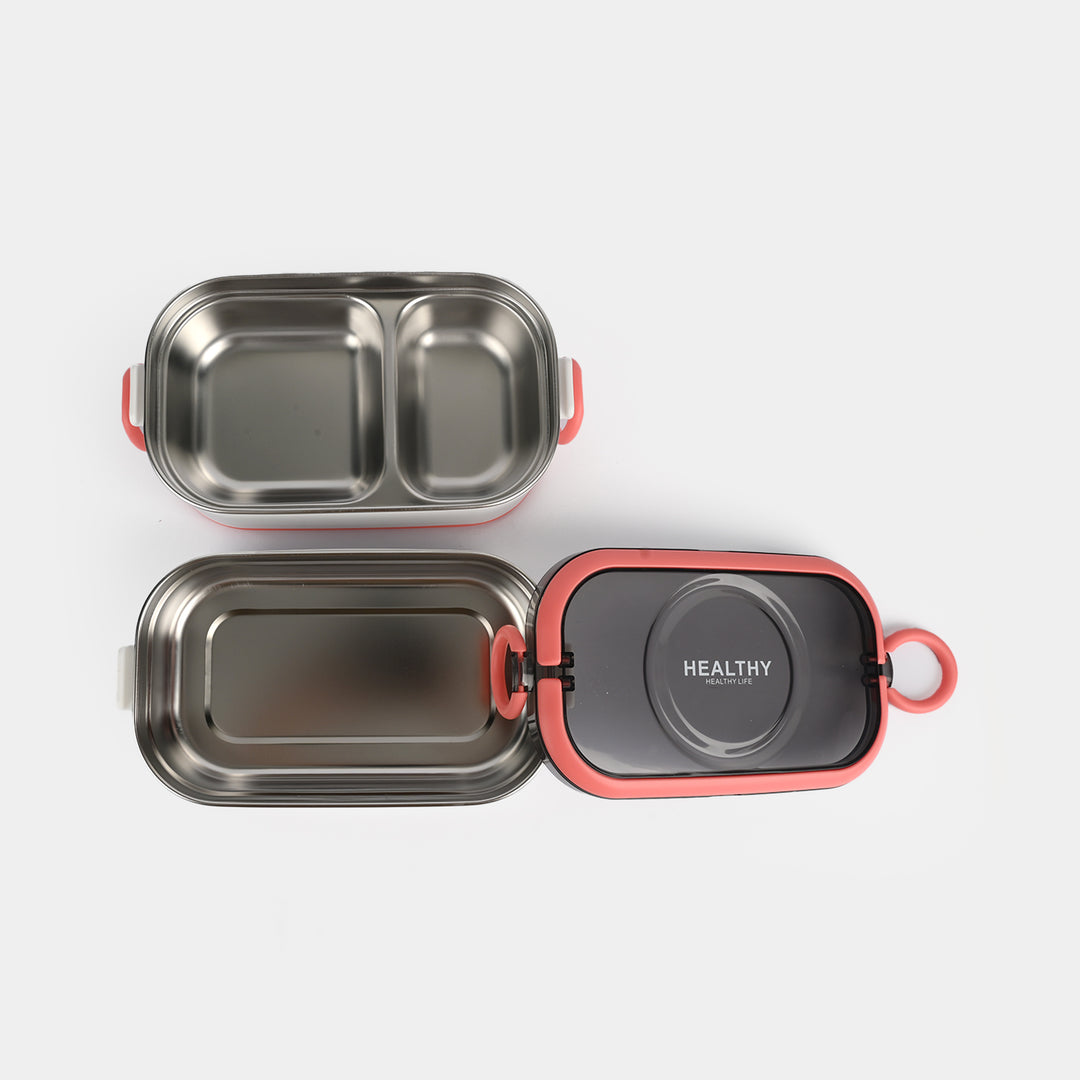 Stainless Steel 2-Layer Lunch Box for Kids