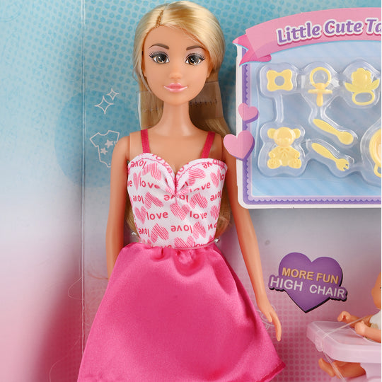 11.5" Lovely Fashion Doll with Accessories Set