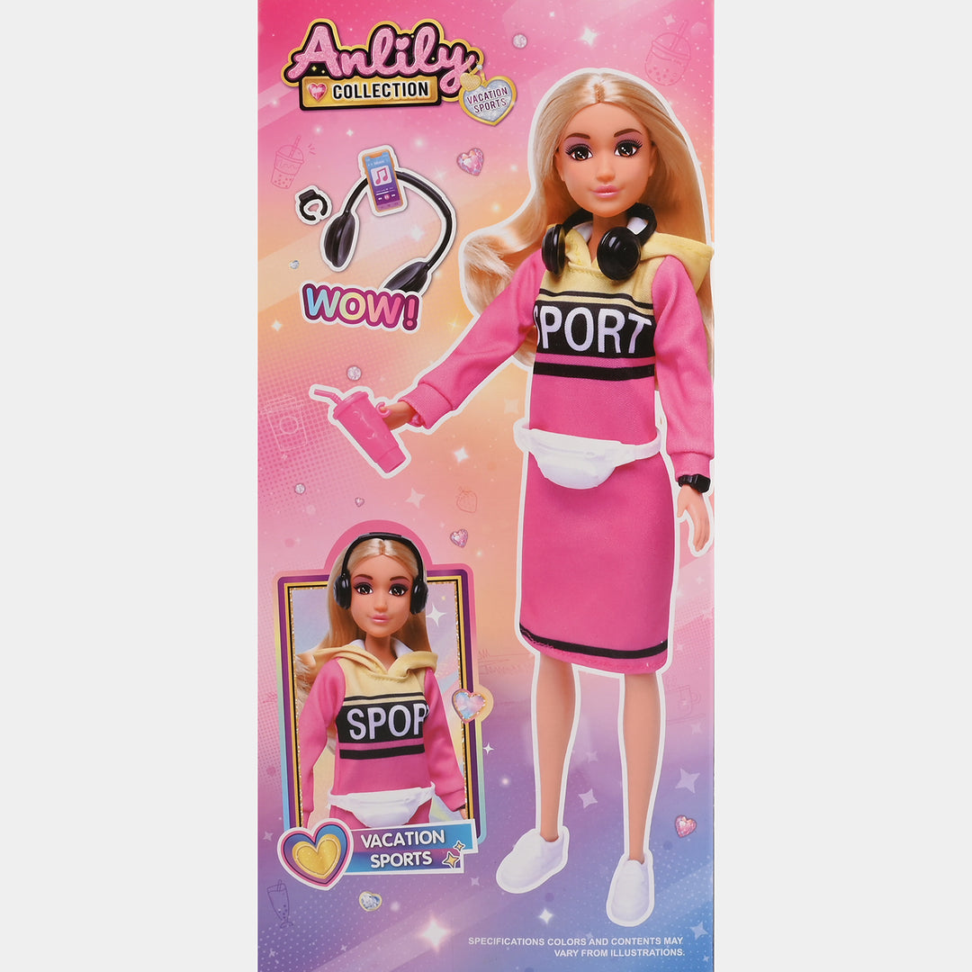 11.5" Lovely Fashion Doll with Accessories Set
