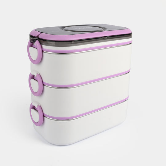 Stainless Steel 3-Layer Lunch Box for Kids