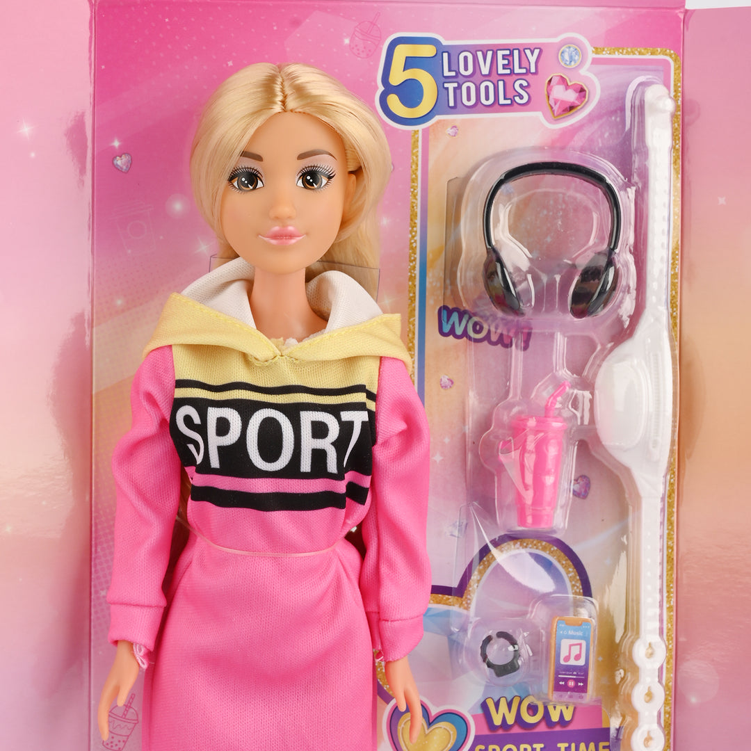 11.5" Lovely Fashion Doll with Accessories Set