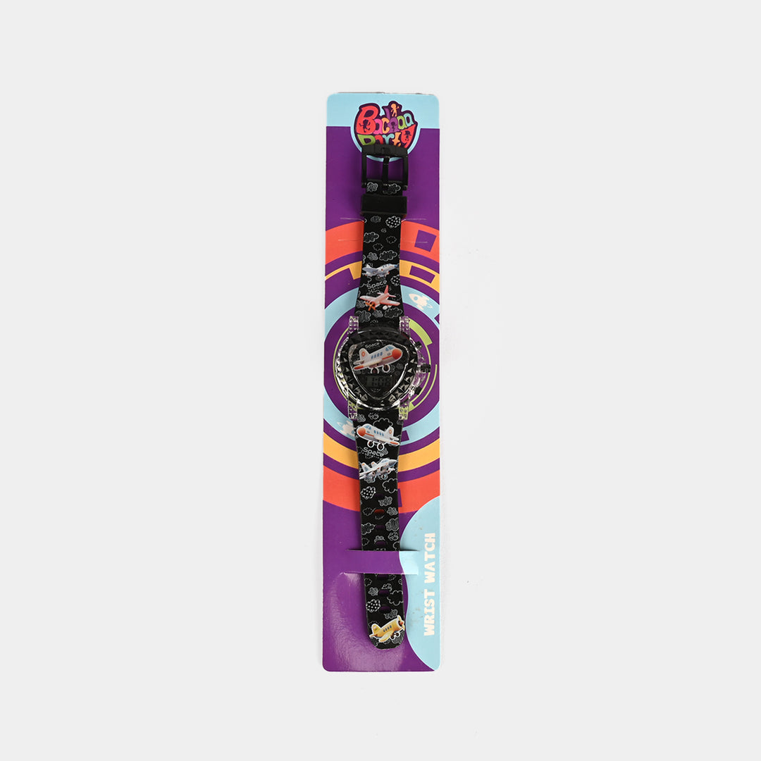 Kids Triangle Dial Wrist Watch with Light & Sound