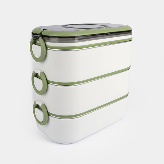 Stainless Steel 3-Layer Lunch Box for Kids