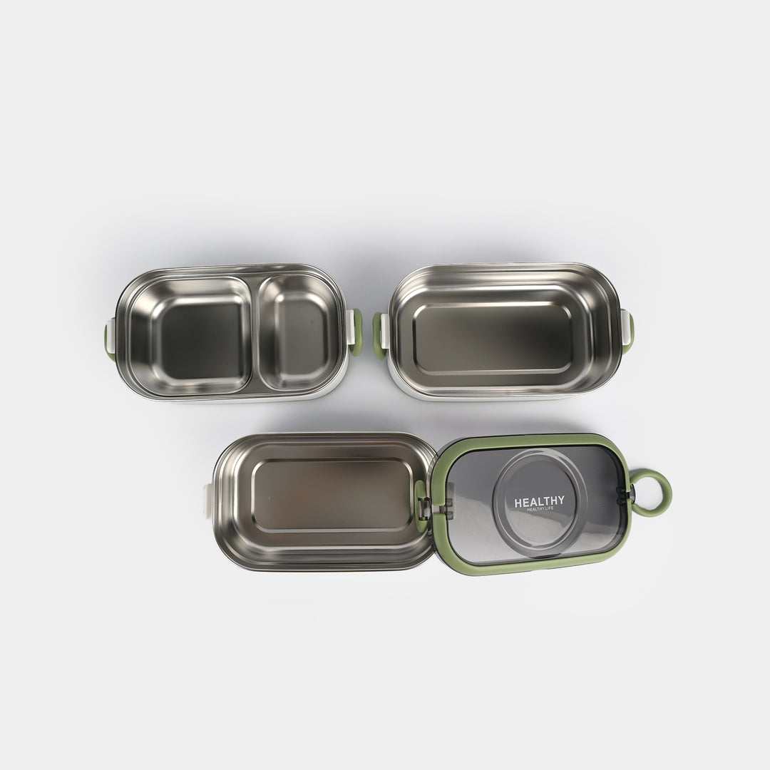 Stainless Steel 3-Layer Lunch Box for Kids