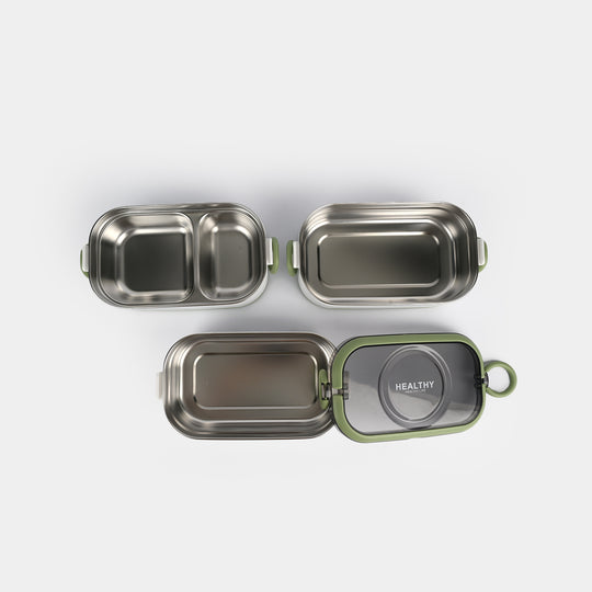 Stainless Steel 3-Layer Lunch Box for Kids