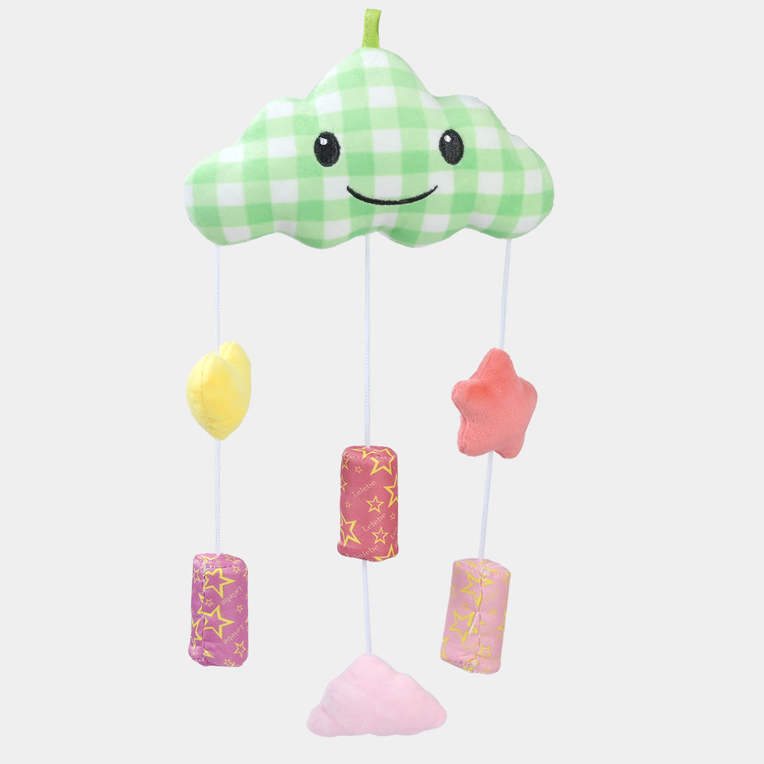 Cloud/Moon Wind Bell Rattle | Cloud Green